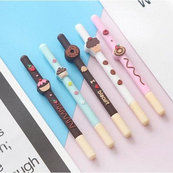Yummy Biscuit Gel Pen - 2pcs - Picture 3 of 9